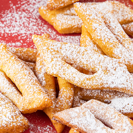 Pour le carnaval, beignets à la fleur d'oranger